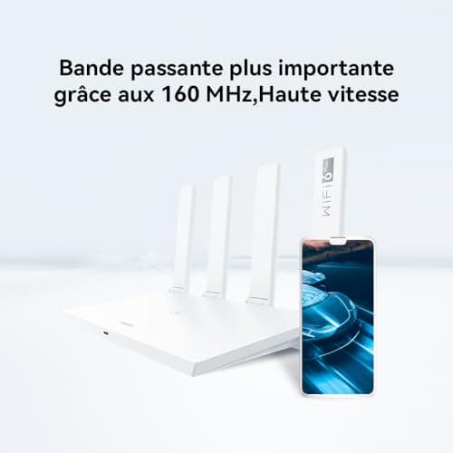 HUAWEI WiFi AX3, Wi-Fi Router 6 Up to 3000Mbps Dual Band, 4 GE, WAN/LAN, HomeSec™ Security, for Streaming and 8K Video, Parental Control, Amazon Exclusive, Compatible with All Operators - Image 4