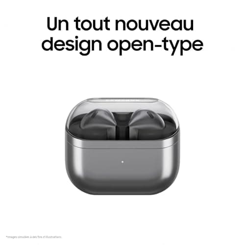 Samsung Galaxy Buds3, Wireless Earbuds, Active Noise Cancelling, Bluetooth, Silver, Audio 360, Galaxy AI, Mains Charger Included, (FR Version) [Amazon Exclusive] - Image 3