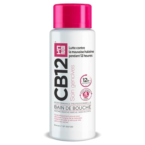 CB12 - Mouthwash - Gum care - Alcohol-free - Fights bad breath for 12 hours - Helps restore and maintain healthy gums - Fresh mint aroma - 250ml - Image 2