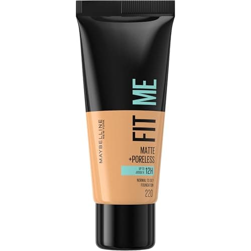 Maybelline New York Fit Me Fluid Foundation Matte & Poreless Normal to Oily Skin Tone 220 Natural Beige 30 ml - Image 3