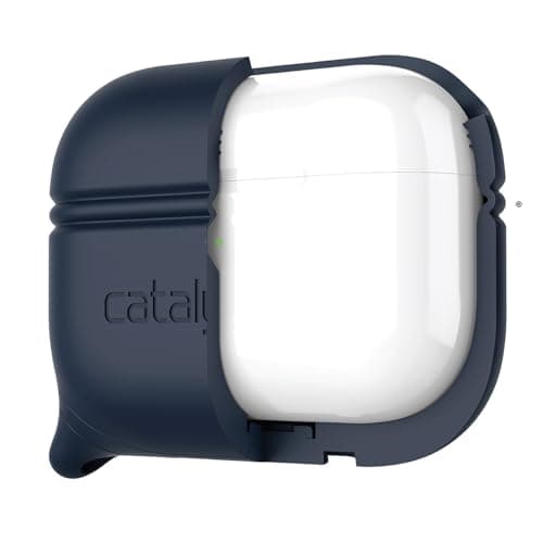 Catalyst AirPods Pro (1st & 2nd Gen) Waterproof Case Protective Silicone Wireless Charging Carabiner Shockproof Silicone Seal - Apple Accessories - Navy - Image 6