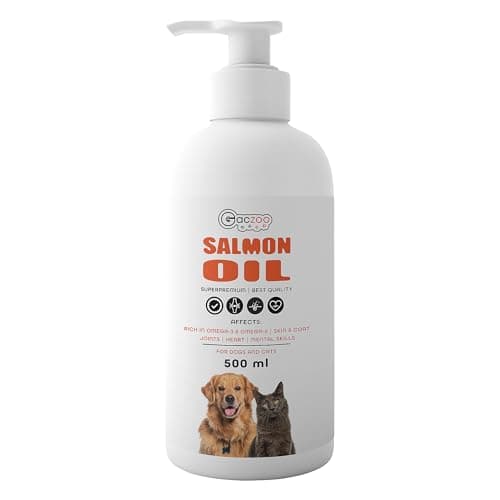 Salmon Oil for Dogs & Cats – Fish Oil with Omega 3 & 6, Fatty Acids DHA, EPA and DPA – for Healthy Skin and Shiny Coat – Daily Food Supplement – 500 ml - Image 7