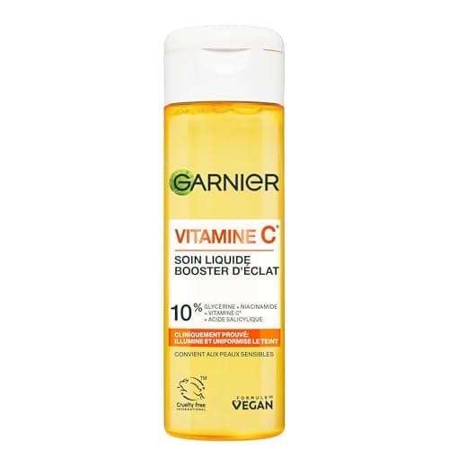 GARNIER Skin Active - Soin Visage Illuminateur - Hydrate & Illumine - Vitamine C, Glycérine, Niacinamide & Acide Salicylique - Vegan & Cruelty Free - Tous Types de Peaux - Unisexe - 120ml - Image 3