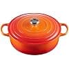 LE CREUSET Signature Enamelled Cast Iron Low Round Casserole, 30 cm, 6.2 L, Volcanic, 21179300902430 - Image 2