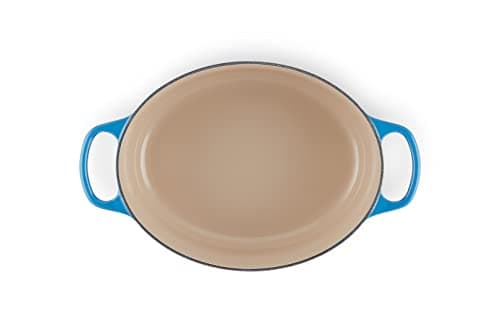 Le Creuset, Azure 21178312202430 Signature Enamelled Cast Iron Casserole Dish with Lid, Ø 31 cm, Oval, Compatible with All Heat Sources (Induction Included), Capacity: 6.3 L, 5.7 kg, Azure - Image 6