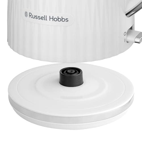 Russell Hobbs Eden 27360-70 Electric Kettle (Hot Water, Tea, Coffee, 1.7 L, Pressure Opening Lid, Perfect Pouring Spout, Removable and Washable Filter, Indicator Light, White, 2400W) - Image 4