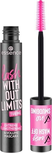 essence lash WITHOUT LIMITS TUBING Extreme Lengthening & Volume Mascara 04 Black Tubing Mascara, Black Mascara, Length, Volume, Smudge-Resistant, 12 ml - Image 2