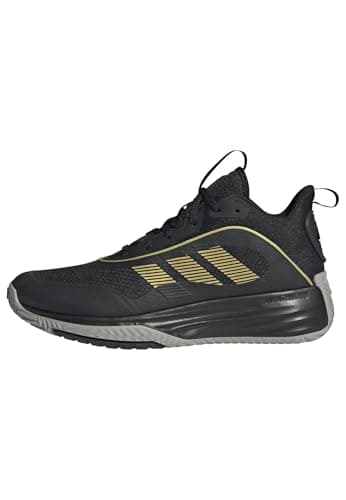 adidas Homme Own The Game 3 Shoes, Core Black/Gold Metallic/MGH Solid Grey, 44 2/3 EU - Image 3