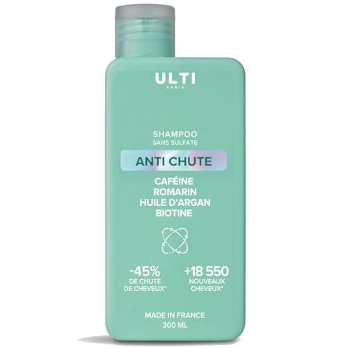 Shampooing Anti chute - sans sulfate - 300ml - Caféine Romarin Huile d'argan Biotine - 45% de réduction de chute +18550 cheveux - fabriqué in France - Image 2