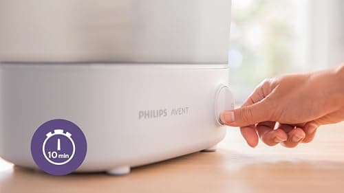 Philips Avent Premium Electric Steam Sterilizer, 10-Minute Sterilization of Bottles (Model SCF291/00) - Image 5