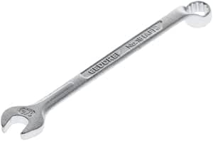 GEDORE Combination Wrench, Size 1/4", Inch, Counterangled, Angled, 12 Points, UD Profile, Key, 1 B 1/4AF