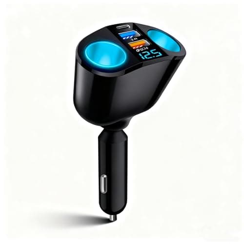 USB Cigarette Lighter, Car Phone Charger, Dual Cigarette Lighter Adapter 120W PD3.0 2.4A, Suitable for Mobile Phones, Tablets and On-Board Cameras - Image 8