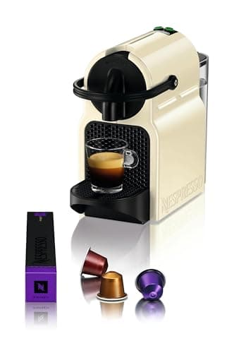 De'Longhi Nespresso Inissia EN80.CW Automatic Coffee Machine, Single Cup Capsule Machine, Welcome Set Included, Compact Design, 19 Bars, 1260 W, Vanilla Cream - Image 3
