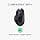 KWMobile Non-Slip Band Compatible with Razer Basilisk X Hyper Speed - PU Leather Gaming Mouse - Black - Image 3