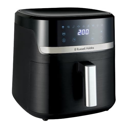 Russell Hobbs Air Fryer XXL 8.3 L Rapid Air (Compact, Silent, Pizza Ø 26 cm) Oil-free Fryer (9-in-1, Baked, Grill, Roasted and More, Economical, Touch, Auto Shut-off, Dishwasher Safe) 27632-56 - Image 3