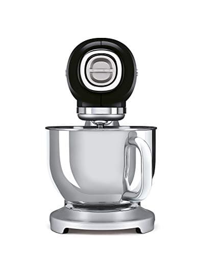 Smeg, SMF02BLUE Pastry Processor, 10 Speed Levels, Step-On Function, Bowl 4.8 L, Safety Motor Lock, Flat Beater, Hook and Lid Included, 800W, Black - Image 4
