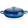 Le Creuset Signature Enameled Cast Iron Shallow Casserole Dish with Lid, 30 cm, 3.2 Liters, Azure, 21180302202430 - Image 4