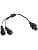 christmas lights splitter connector splitter cable 1 to 2 Y-shaped connectors two pin for christmas string lights, icicles, netting, curtain, globe g40, garland - Image 2