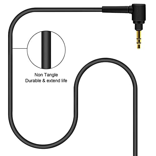 WH-1000XM4 Replacement Stereo Audio Cable Compatible with Sony WH-1000XM5 WH-1000XM4 WH-1000XM3 MDR-10R MDR-XB950BT WH-H900N WH-CH700N MDR-ZX770BN MDR-100ABN Headphones (4.9) m) - Image 5