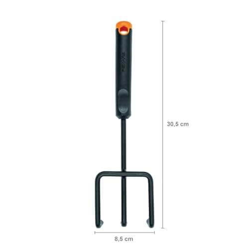 Fiskars Ergo 1027681 Garden Tool Set, 3 Piece Garden Trowel Trowel Garden Claw Stainless Steel Head/Plastic Handle, Black/Orange, Ergo - Image 4