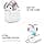 AhaStyle Eartips for AirPods 4th Generation (2024) 【Storage Pouch Added】3 Pairs S/M/L Silicone Non-slip Replacement Tips Compatible with Apple AirPods 4th Gen (White) - Image 8