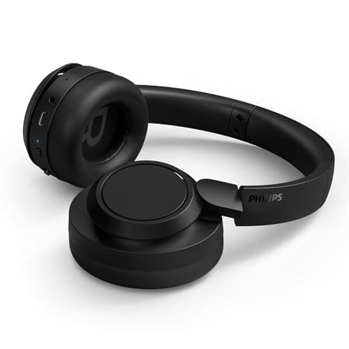 Philips TAH6509BK/00 Casque sans Fil Bluetooth Supra-auriculaire à réduction de Bruit - Excellente qualité d'appel, Compatible avec Les Assistants vocaux et jusqu'à 70 Heures d'autonomie - Noir - Image 3