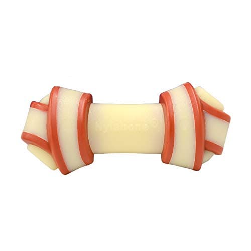 Nylabone Alternative to Rawhide Chew Toy, No Mess Knotted Bone, Beef Flavour, for Small Dogs (up to 11kg), Powerful/Extreme Chew Dogs - Image 3