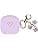 Compatible with Samsung Galaxy Buds FE/Buds 2 / Buds Pro/Buds Live/Buds 2 Pro, Gold Heart Pattern Soft Silicone Case with Cute Butterfly Keychain (Purple) - Image 2