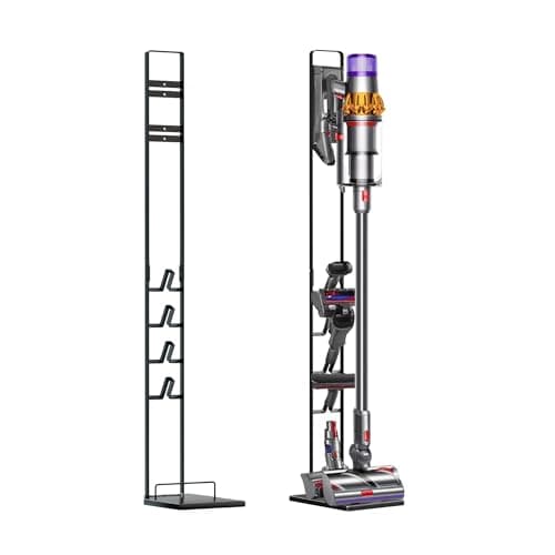MORANGO Dyson Vacuum Cleaner Holder Storage Holder in Metallo Compatible with Dyson V6/V7/V8/V10/V11/DC58/DC59/DC62/DC74 Floor Mount, No Drilling Wall. - Image 3