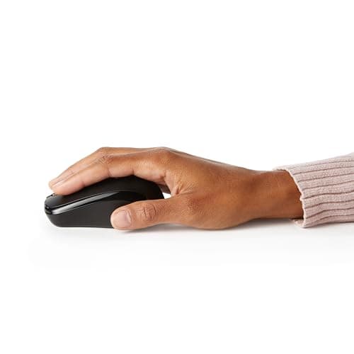Amazon Basics Wireless Computer Mouse with USB Nano Receiver - Black - Image 4