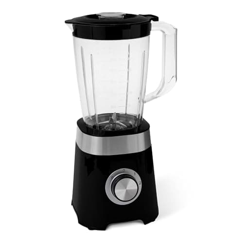 Amazon Basics Mixeur de cuisine avec pichet en plastique de 1.5 l, 600 W pour faire des smoothies et piler de la glace, Noir - Image 3