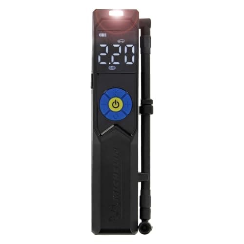 MICHELIN 009528 Mini Wireless Compressor – Rechargeable Lithium Battery 2500 mAh – 10 Bars – Programmable Pressure – Portable Electric Inflator – Presta, Schrader Tips, Balloons - Image 2