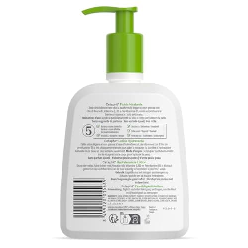Cetaphil Hydrating Lotion, 236 ml, Moisturizing Face & Body Lotion, for Dry to Normal Sensitive Skin, Niacinamide, Panthenol & Glycerin, Paraben Free - Image 4