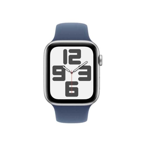 Apple Watch SE (2nd Generation) 44mm GPS Smartwatch with Silver Aluminium Case and Sport Denim Strap (S/M) - Activity Tracking, Sleep Tracking, Accident Detection, Heart Rate Monitoring - Image 3