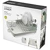 Joseph Joseph Extend Extendable Dish Drainer with Removable Cutlery Holder Swivel Draining Spout, Light Stone/Sage Green - Image 8