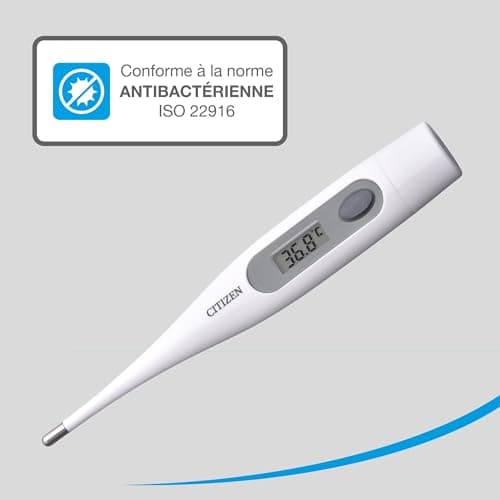 Citizen Digital Thermometer for Reading Basal Body Temperature - Body Temperature Thermometer with Fever Alarm and One-Button Operation - for Adults Kids - Image 5