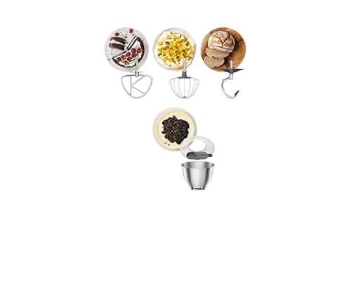 Kenwood Go KZM35.000RD Space-Saving Mixer with 4 Litre Bowl, K Hook, Balloon Whisk, Dough Hook, Splash Guard and Measuring Spoon, Metal Body with Handle - Image 7