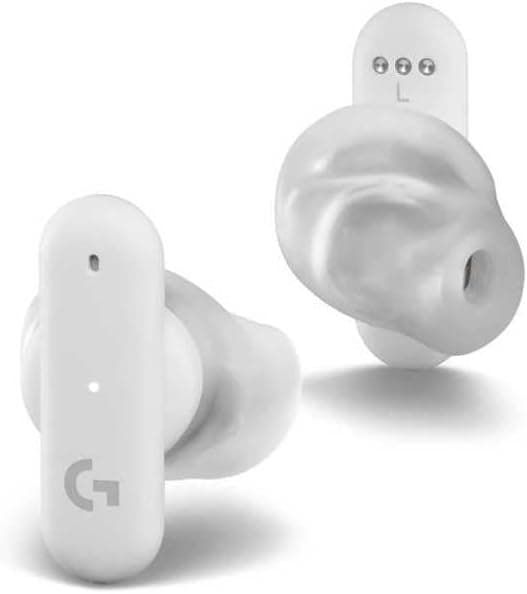Logitech G Fits Wireless Gaming Headphones, Custom Molded Design, Lightspeed + Bluetooth, Four Space Filtering Microphones, PC, Mac, PS5, PS4, Mobile, Nintendo Switch – White - Image 1