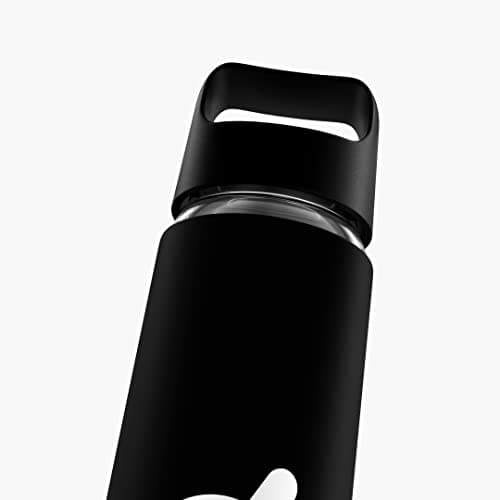 Peloton Glass Water Bottle | 16 oz Bottle with Non Slip Silicone Sleeve, Easy Screw Top Opening and Easy Carry Handle - Image 7
