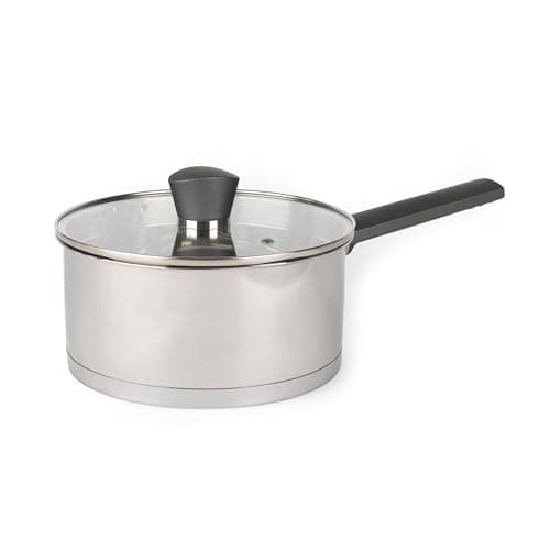 Russell Hobbs RH01164EU Excellence Collection 20 cm Saucepan with Glass Lid, Stainless Steel, Polished Mirror Finish, Induction Compatible, Dishwasher Safe, Silver - Image 2