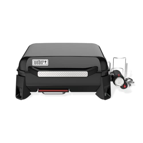 Weber SLATE GP Premium gas griddle/Heat diffusion from edge to edge, up to 260°C, enamelled non-stick grill (43 x 41 cm), height-adjustable legs, black - Image 3