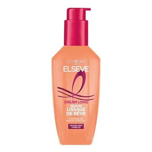 L'Oréal Paris - Dream Smoothing Serum - 230° Heat Protector and Anti-Frizz 24h - Enriched with Vegetable Keratin and Cocoa Butter - All Hair Types - Elseve Dream Long - 100ml - Image 2