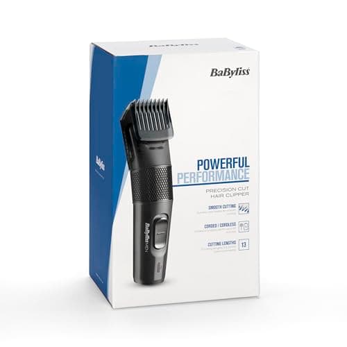 Tondeuse Cheveux de Précision Sans Fil BaByliss,13 hauteurs de coupe de 0,5 à 24 mm, 60 min d'autonomie, Lames en Acier Inoxydable, Noir, E786E - Image 7
