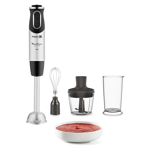 Moulinex Blender Stand, 4 Blades, Powelix, 10 Speed, 3-in-1, Chopper and Whisk, 1000 W, Quickchef, DD655811 - Image 2