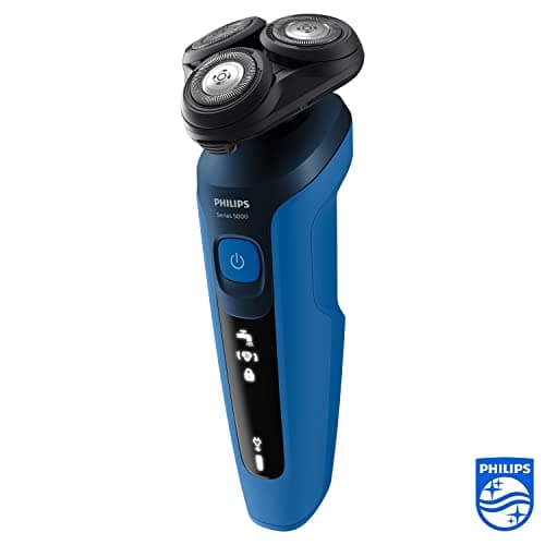 Philips Series 5000, Rasoir électrique 100 % étanche, Lames ComfortTech à 360°, Têtes de contour, Affichage avancé, Tondeuse de précision SmartClick, S5466/18 - Image 4