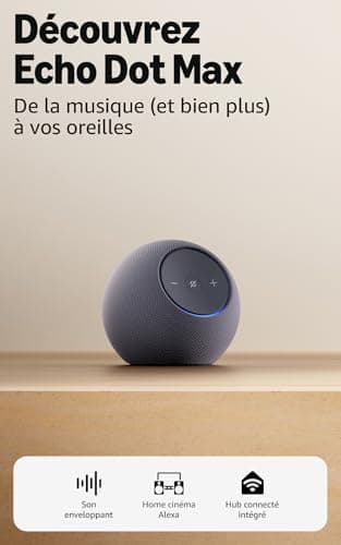 Amazon Echo Dot Max (newest gen), Alexa speaker with room-filling sound and built-in smart home hub, Graphite - Image 2