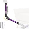 Foldable Telescopic Tube Compatible with Dyson V7 V8 V10 V11 V15 Cordless Vacuum Cleaner, Upgraded Quick Release Aluminum Tube for Under Bed Cleaning Sofa Table (Purple) - Image 2