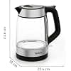 Tefal KI6058 Glass Kettle, Electric Kettle, Graduation, 1.7 L Capacity, Easy to Clean, Black - Image 7