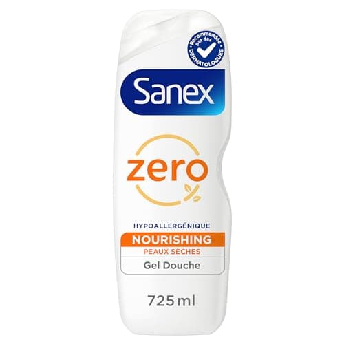SANEX - Gel douche Nourrissant Zero% pour peaux sèches - Offre jusqu'à 8h d'Hydratation - le flacon de 725 ml - Image 3
