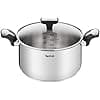 Tefal Emotion E3014604 Stewing Pot 24 cm, 5 L, Stainless Steel, 10 Year Warranty, Thick Base for Even Heat Distribution, Elegant Design, Sturdy Handles, Glass Lid, Induction - Image 2